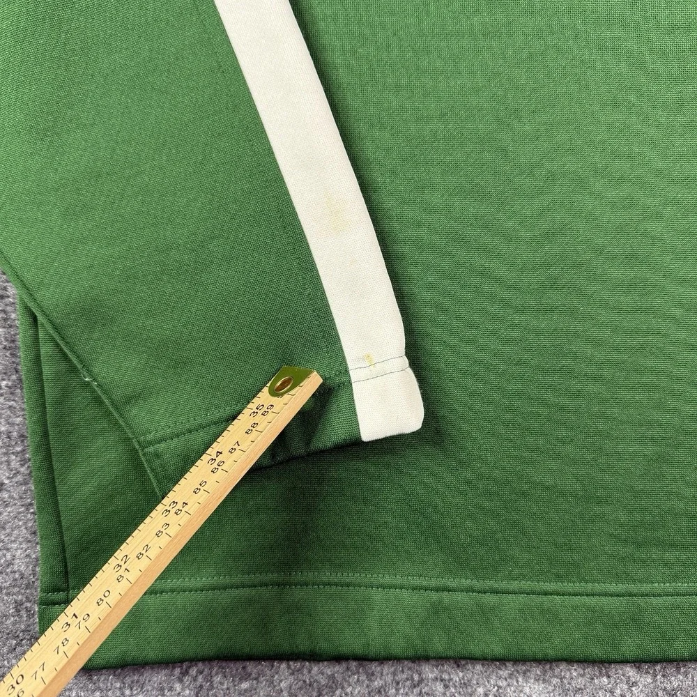 Puma Hoodie Mens Large Vintage Y2K Green White Stripe Pullover Singapore 90s